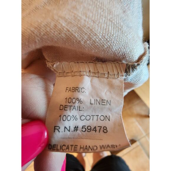 Bellambra 100% Italian Linen Halter Shift Dress SZ S Pink - Picture 6 of 9